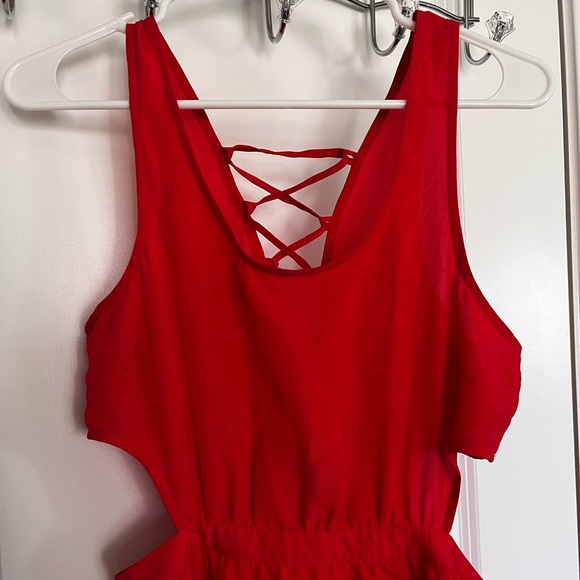 Red dress, size Medium but fits better for S size, the back design is beautiful - Picture 3 of 6